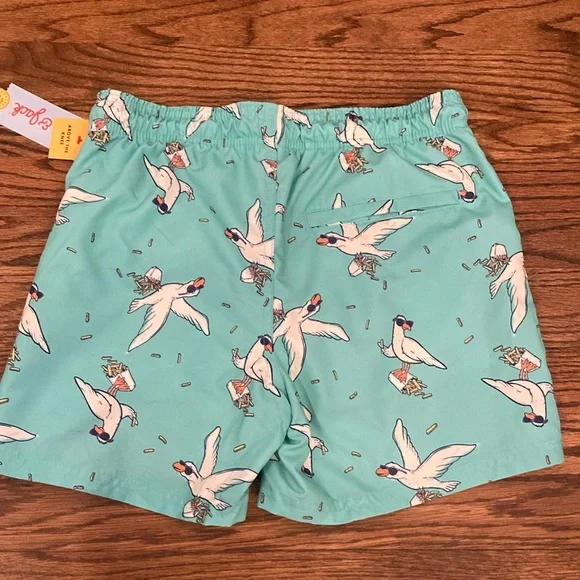 Cat & Jack Teal Swim Shorts NWT boys size 14 - Picture 6 of 9